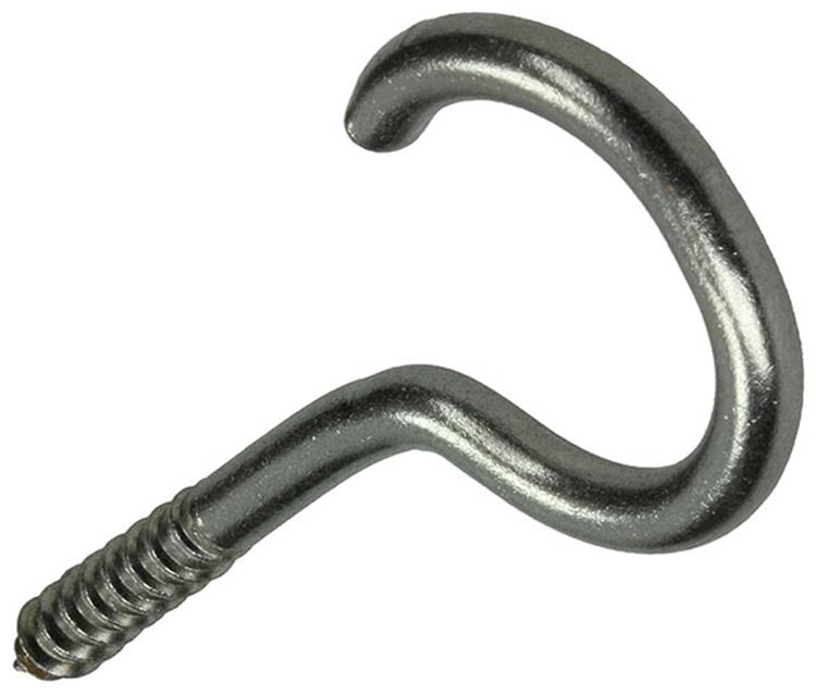 Load image into Gallery viewer, Mack 1019898 - schroefhaak roestvrijstaal 2 st 5,0x40 mm | 10 stuks
