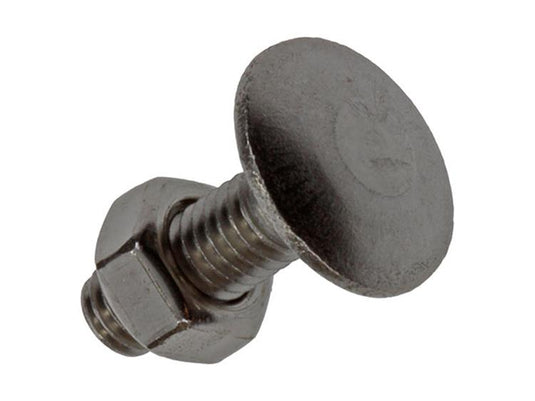 Mack 1019906 - houtbout + moer roestvrijstaal 6 st m6x20 mm | 10 stuks