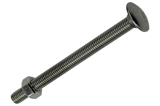 Mack 1019919 - houtbout + moer roestvrijstaal 1 st m8 x 100 mm | 10 stuks