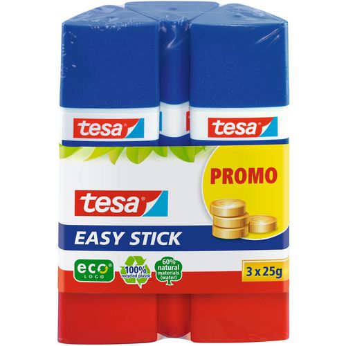Lijmstift tesa easy stick 25 g 3 stuks