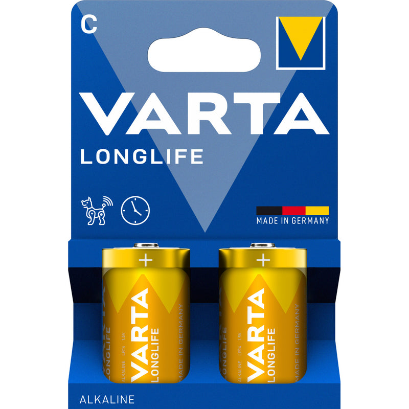 Load image into Gallery viewer, Varta batterij longlife alkaline lr14 c (2x)
