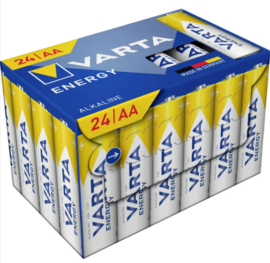 Varta batterij energy aa (penlite) 1.5 v - 24 stuks in doosje