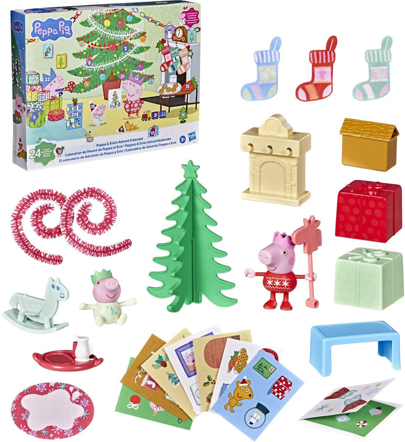 Load image into Gallery viewer, Peppa pig peppa en evie - adventskalender
