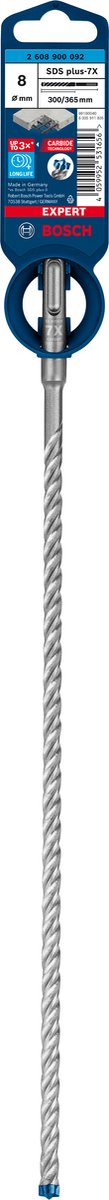 Bosch expert sds plus-7x hamerboor 8 x 300 x 365 mm