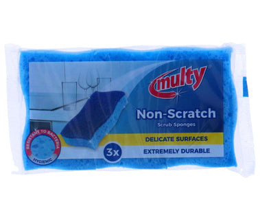 Multy schuursponsen niet krassend 3st | 4 stuks