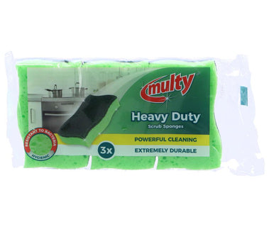 Multy heavy duty schuursponsen 3-pack