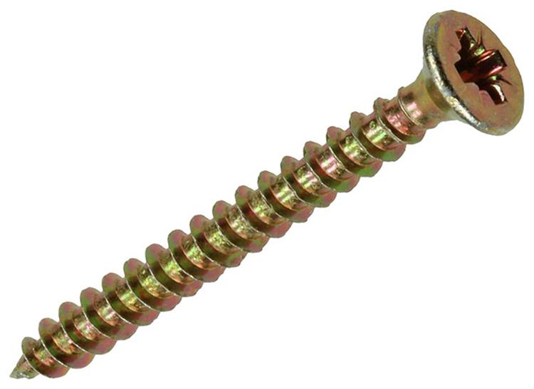 Load image into Gallery viewer, Mack 1017966 - spaanplaatschroef vz kop geelverz. 65st 3,5 x 35 mm | 5 stuks
