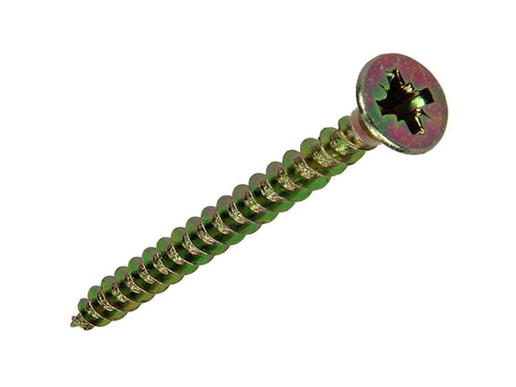 Load image into Gallery viewer, Mack 1017967 - spaanplaatschroef vz kop geelverz. 55st 3,5 x 40 mm | 5 stuks
