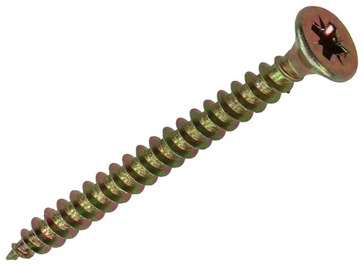 Load image into Gallery viewer, Mack 1017974 - spaanplaatschroef vz kop geelverz. 37st 4,0 x 45 mm | 5 stuks

