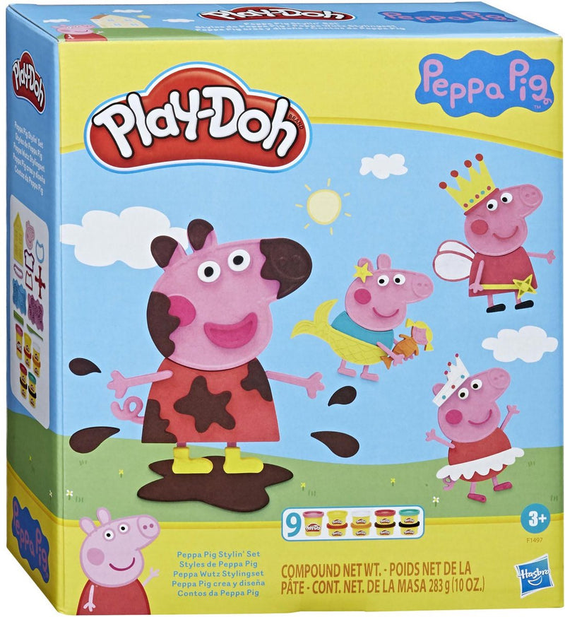 Load image into Gallery viewer, Play-doh peppa pig styling speelset - boetseerklei - inclusief 9 potjes
