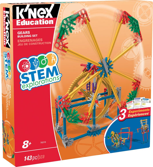 K'nex education stem explorations gears - bouwset met motor - 140+ onderdelen