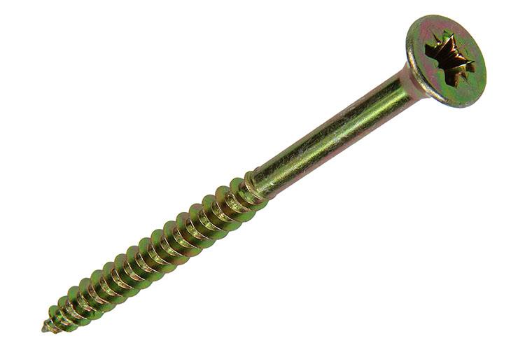 Load image into Gallery viewer, Mack 1017996 - spaanplaatschroef vz kop geelverz. 18st 6,0 x 80 mm | 5 stuks
