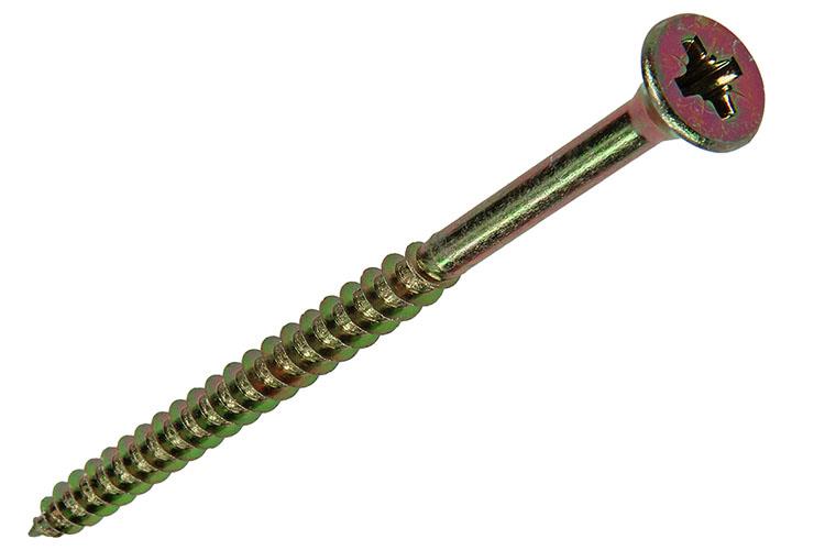Load image into Gallery viewer, Mack 1017997 - spaanplaatschroef vz kop geelverz. 16st 6,0 x 90 mm | 5 stuks
