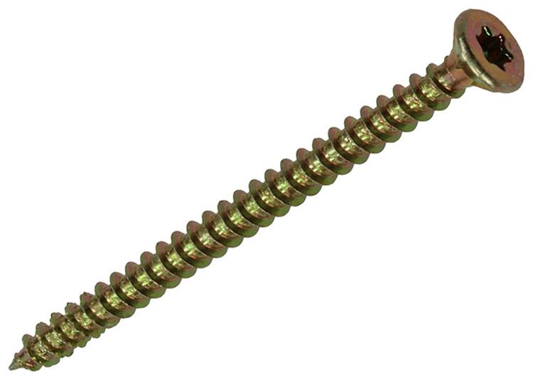 Load image into Gallery viewer, Mack 1018008 - spaanplschr.vzkop-zelfb. geelverz. 45 st 3,5 x 50 mm | 5 stuks
