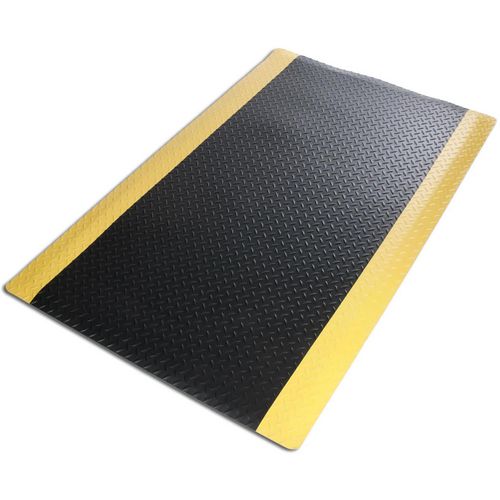 Ty antivermoeidheidsmat heavy-du diamond zwart, geel 3050x900 mm