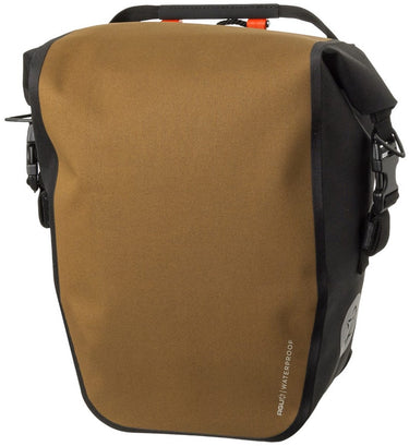 Agu clean shelter enkele fietstas - 100% waterdicht - click'ngo - rolltop - met reflectie - 17 liter - armagnac