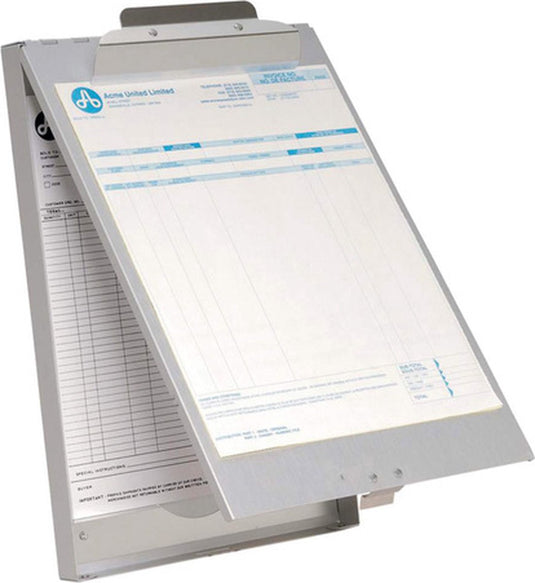 Westcott klembord - met opbergvak - aluminium - a4 - ac-e17003