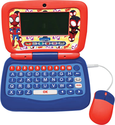 Lexibook spidey ordinateur portable éducatif parlant bilingue – 40 activités en français et anglais