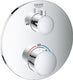 Grohe grohtherm thermostatische inbouw douchekraan - douche bad omstelling - chroom