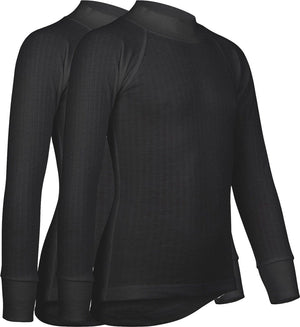 Avento thermoshirt - kinderen - 2-pack - zwart - maat 140