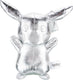 Jazwares pokémon pluche knuffel 25th anniversary silver version pikachu 30 cm zilverkleurig