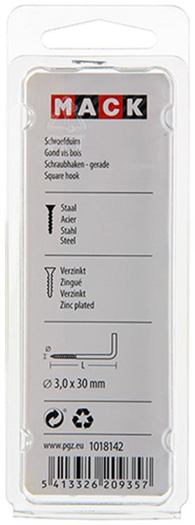 Load image into Gallery viewer, Mack 1018142 - schroefduim staal verzinkt 50 st 3,0 x 30 mm | 5 stuks

