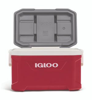 Igloo - latitude 52 - middelgrote koelbox - 49 liter - rood
