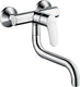 Hansgrohe focus m41 ééngreeps keukenmengkraan wandmontage - chroom - hartafstand 150 mm ± 12 mm