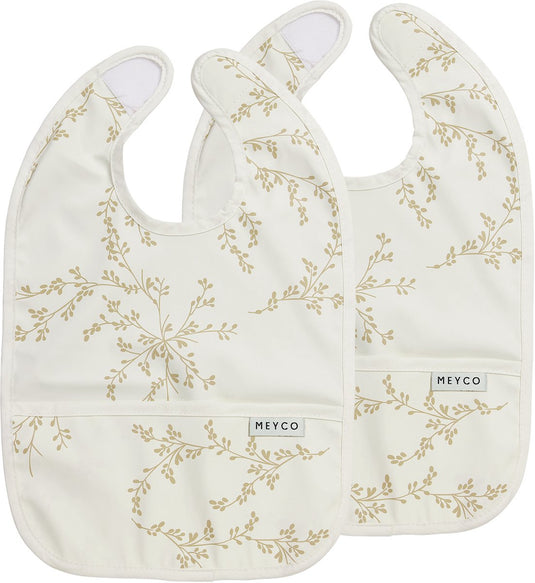 Meyco baby branches slab met opvangbakje - 2-pack - sand