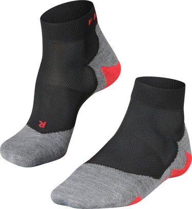 Falke ru5 short anti-blaar functioneel materiaal hardloopsokken heren zwart - maat 44-45