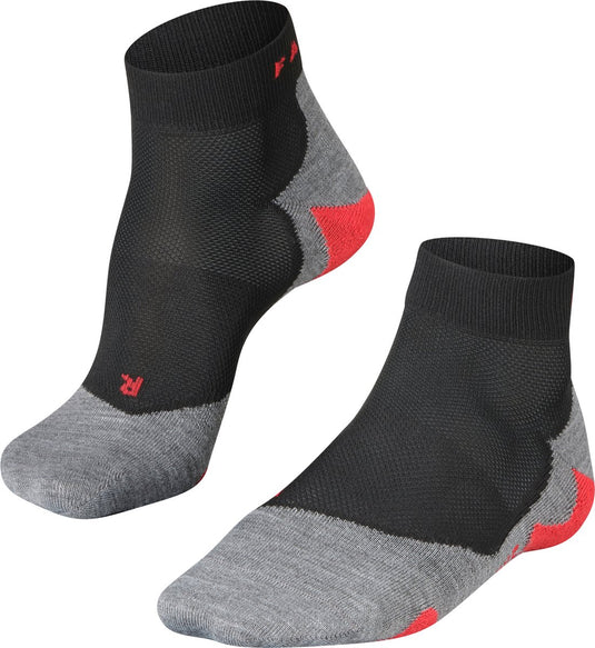 Falke ru5 short anti-blaar functioneel materiaal hardloopsokken heren zwart - maat 44-45