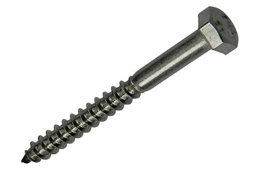 Mack 1020010 - houtdraadbout roestvrijstaal 10 st 6 x 60 mm | 5 stuks