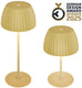 B.k.licht briloner champ - oplaadbare tafellamp - snoerloze lamp - met touch dimbaar - voor binnen en buiten - german design award winner 2025 - limoengroen - ø14,5 x 36,5 cm