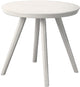 Van der meulen kindertafel kunststof pastel taupe rond 50,5cm speelgoed.