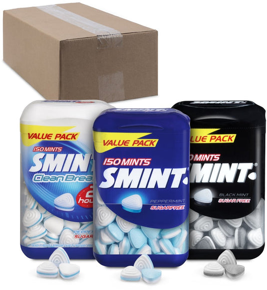 Smint combidoos - frismakers - mix van peppermint, blackmint en clean breath - suikervrij - 10x150stuks