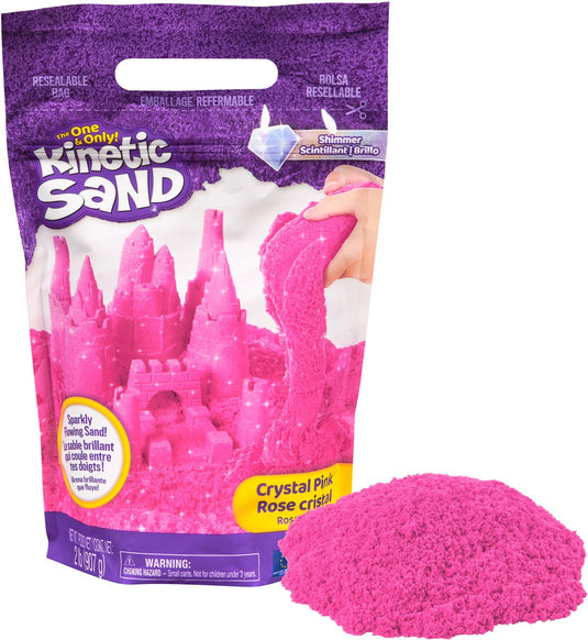 Kinetic sand - kristalroze natuurlijk glinsterend zand - 907 g origineel - sensorisch speelgoed