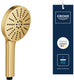 Grohe vitalio joy+ 120 handdouche - 3 straalsoorten - aquabooster - waterbesparend (7 l min) - geborsteld cool sunrise