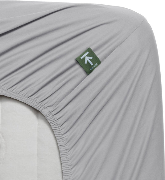 Beddinghouse - percale katoen - topper hoeslaken - 180x220 cm - licht grijs