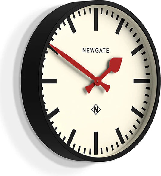 Newgate universal railway wandklok zwart 43cm