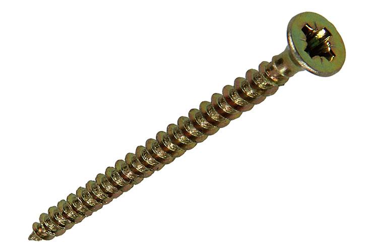 Load image into Gallery viewer, Mack 1020087 - spaanplaatschroef vz kop geelvz 200 st 3,5 x 45 mm | 5 stuks
