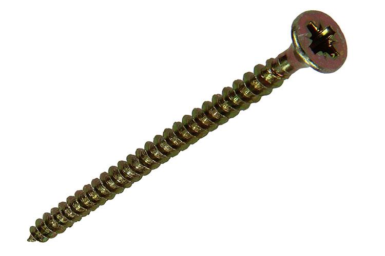 Afbeelding laden in galerijviewer, Mack 1020088 - spaanplaatschroef vz kop geel vz 200 st 3,5 x 50 mm | 5 stuks
