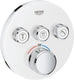 Grohe grohtherm smartcontrol thermostatiche douchekraan - inbouw mengkraan - met omstelling - rond - wit