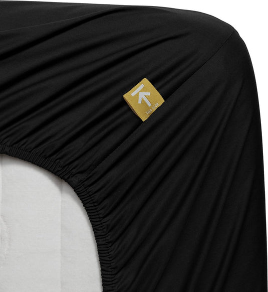 Beddinghouse percale katoen - hoeslaken - 90x220 - zwart