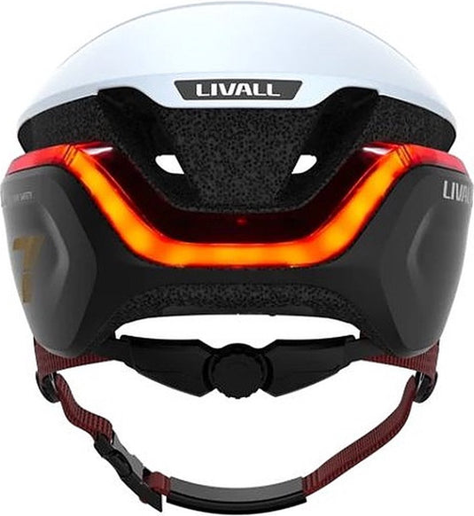 Livall evo21 white medium - (smart) fietshelm - sos functie - led richtingaanwijzers - smart verlichting