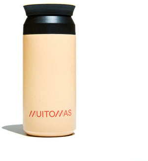 Muitomas thermofles - dubbel geïsoleerde voering - 350ml – 12 uur warm of 24 uur koude dranken - peach fuzz