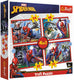 Trefl puzzel spider-man 4-in-1 - disney marvel karton kinderpuzzel.