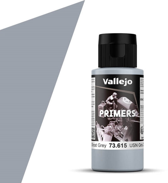 Vallejo hobbyverf acrylverf - 73615 usn light ghost grey - primer - acryl (60 ml) verf flesje - 60 ml