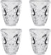 Boland - set 4 plastic shotglaasjes schedel - horror - horror