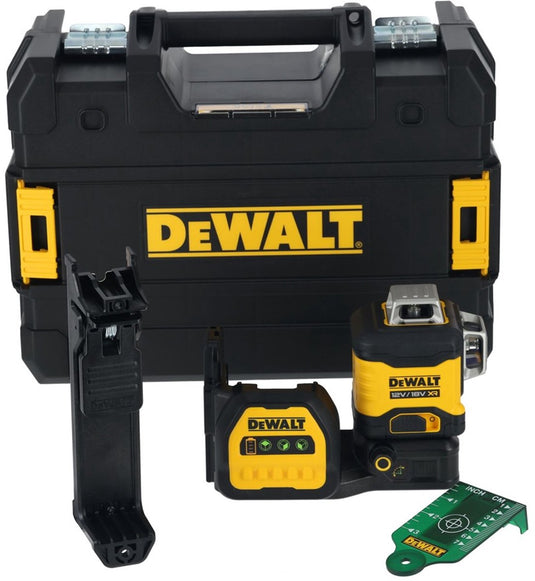Dewalt dce089ng18 | kruislijnlaser | groen | 12 18v | 3x360° | excl. accu en lader - dce089ng18-xj