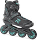 Icon inline skates softboot dames 80 mm 82A zwart aqua maat 40